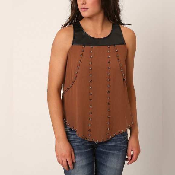 DOUBLE ZERO CRINKLE TANK TOP - Picture 1 of 6